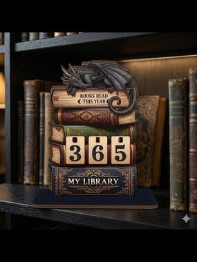NEW Dragon Library Book Counter